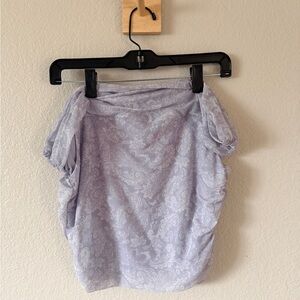 Hollister L Light Purple Mesh Off Shoulder Top